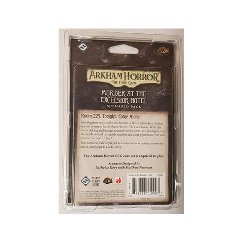 Arkham Horror: The Card Game – Murder at the Excelsior Hotel: Scenario Pack