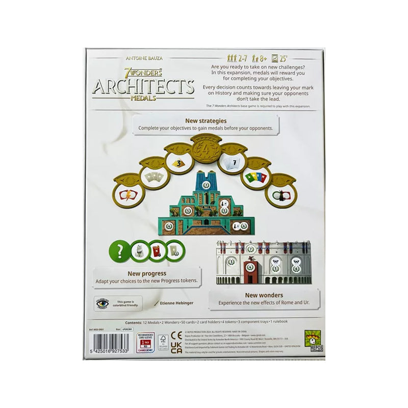 7 Wonders Architects Medals