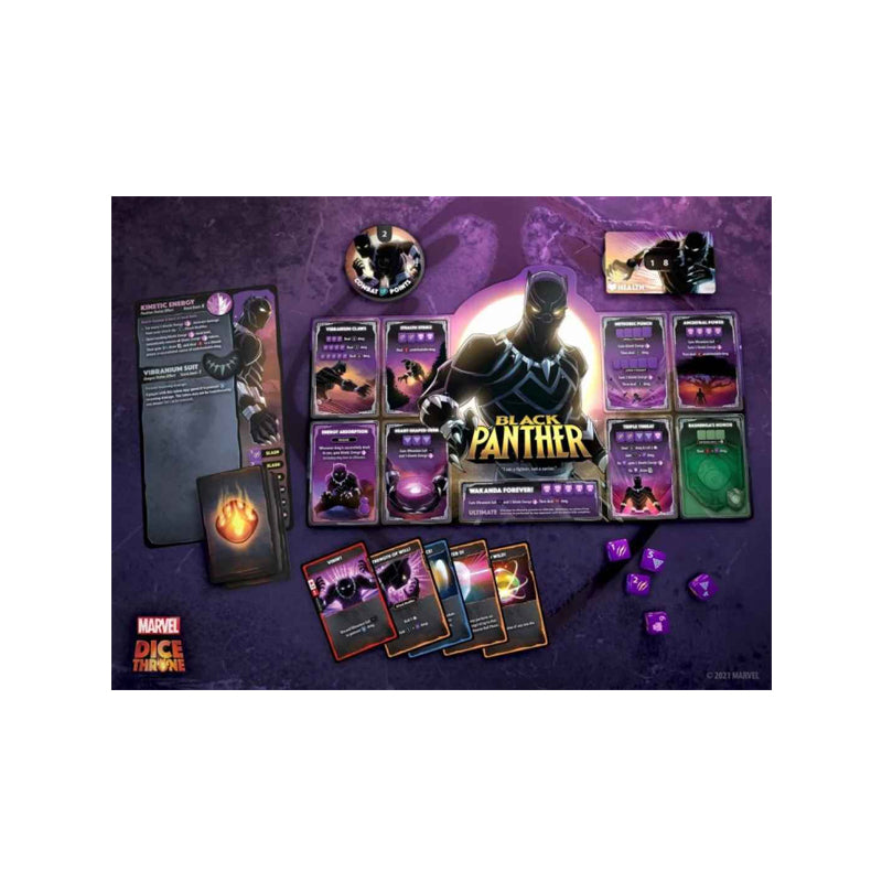 Dice Throne Marvel 2-Hero Box 1 Captain Marvel v Black Panther