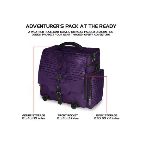 ENHANCE Collectors Edition Tabletop Adventurers Travel Bag (D&D Case) - Purple